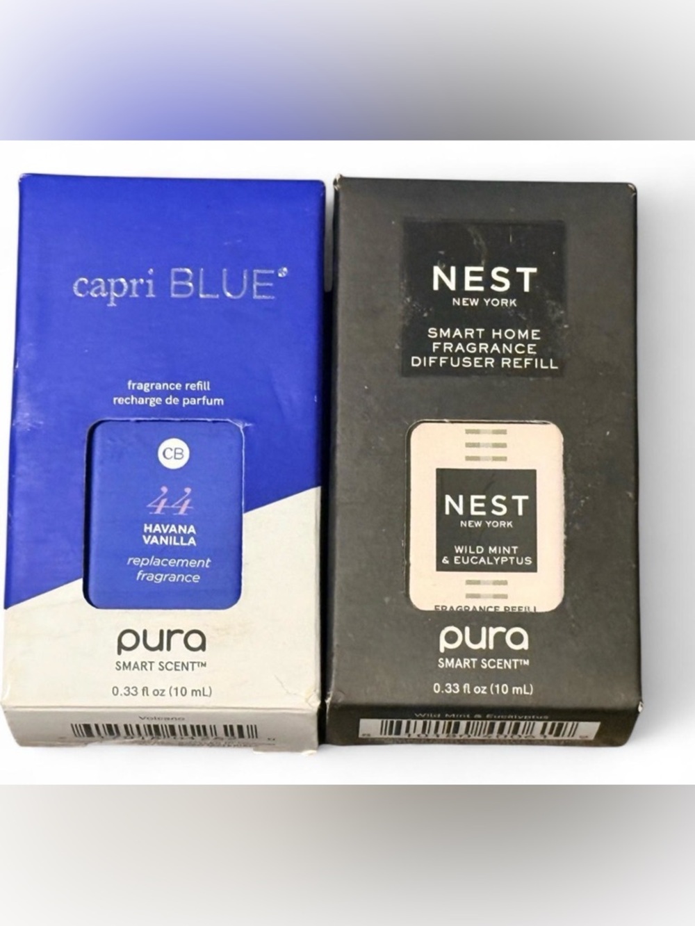 Pura Havana Vanilla & Mint and Eucalyptus Refills